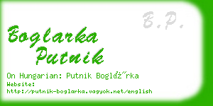 boglarka putnik business card